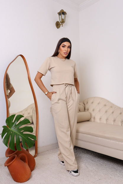 Conjunto Calça E Blusa Moletom Estilo  Moderno Casual