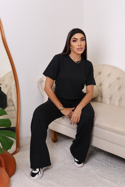 Conjunto Calça E Blusa Moletom Estilo  Moderno Casual