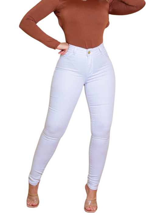 Kit 2 Calças Jeans Feminina Enfermagem Branca